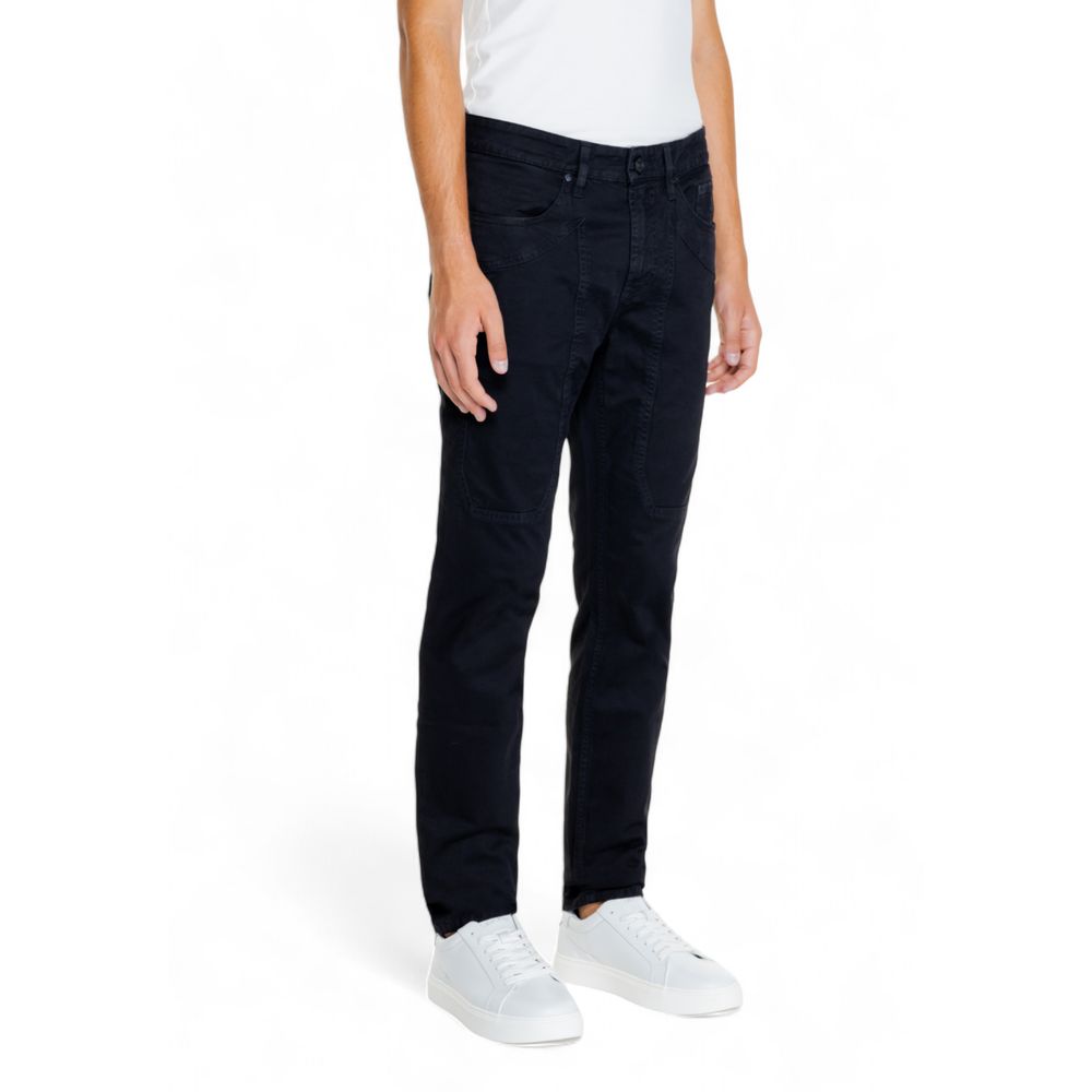 Jeckerson Black Cotton Jeans &amp; Pant