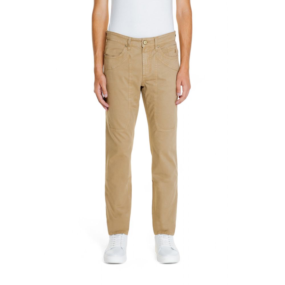 Jeckerson Beige Cotton Jeans &amp; Pant