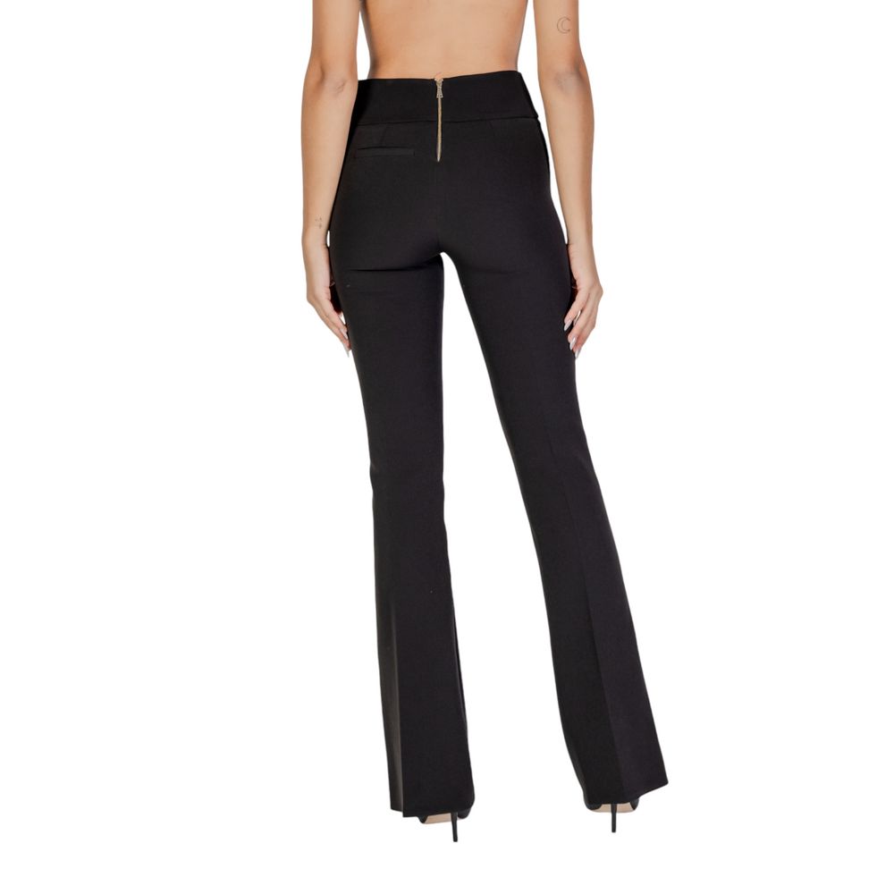 Sandro Ferrone Black Polyester Jeans &amp; Pant