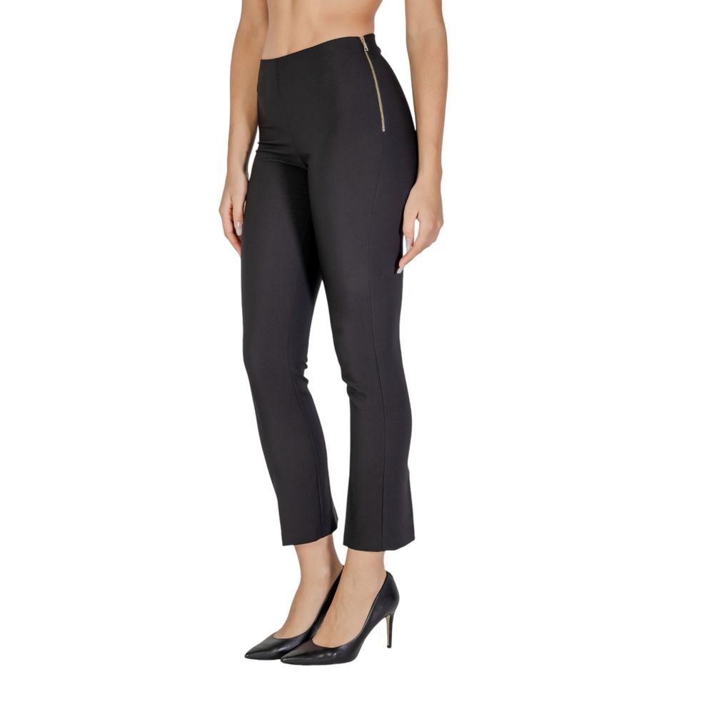 Sandro Ferrone Black Polyester Jeans &amp; Pant