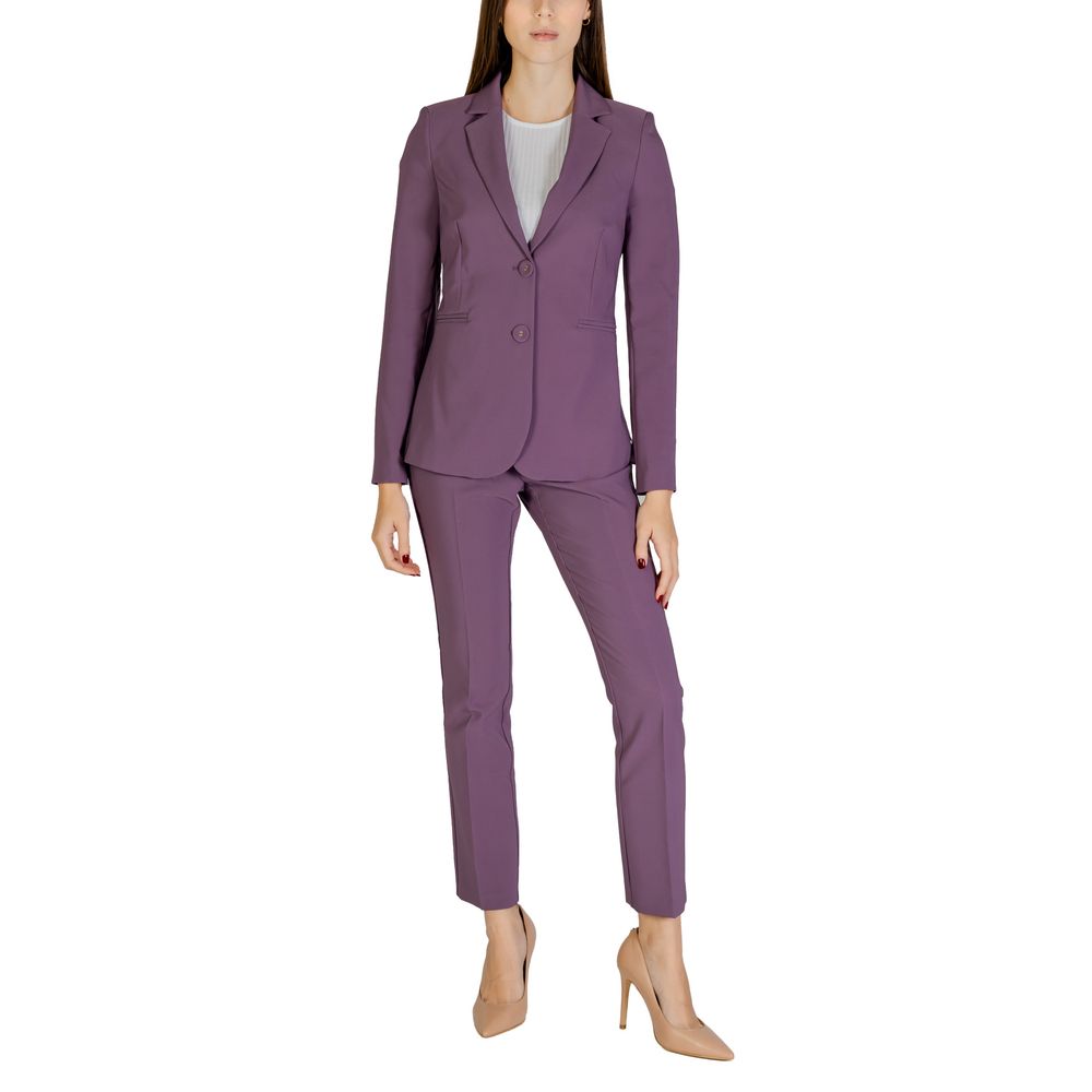 Sandro Ferrone Purple Polyester Suits &amp; Blazer