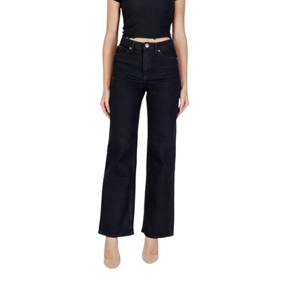 Vero Moda Black Cotton Jeans &amp; Pant