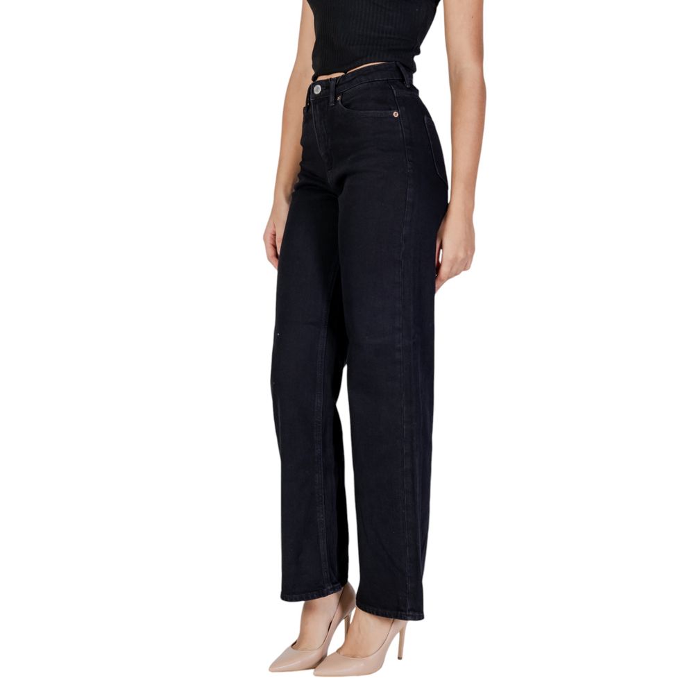 Vero Moda Black Cotton Jeans &amp; Pant