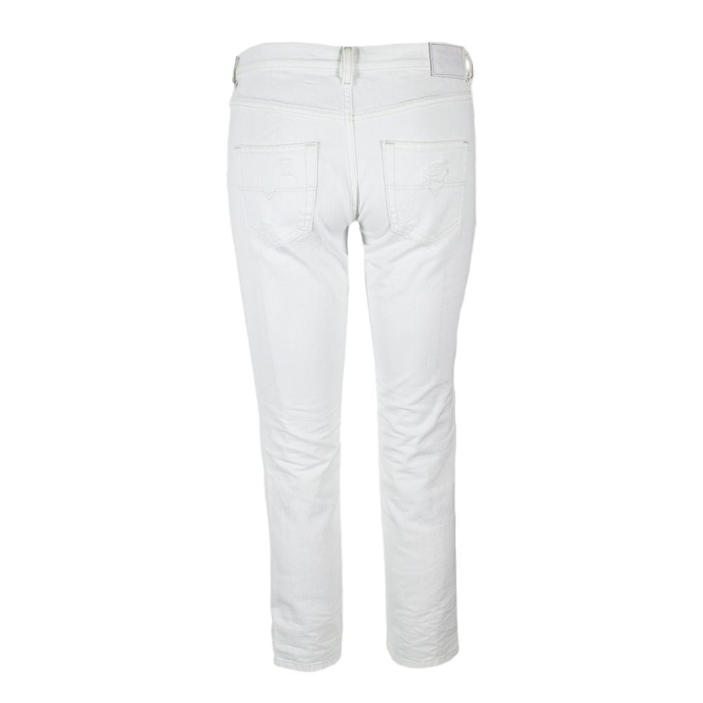 Diesel White Cotton Jeans &amp; Pant