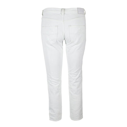 Diesel White Cotton Jeans &amp; Pant