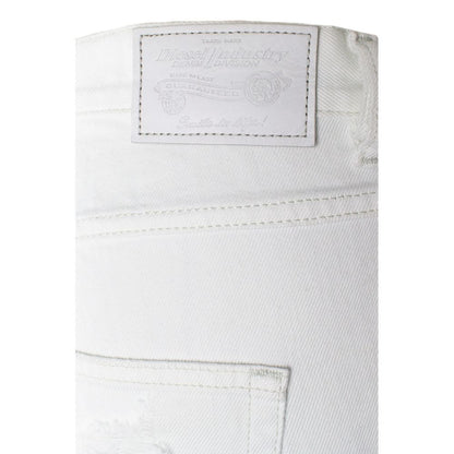 Diesel White Cotton Jeans &amp; Pant