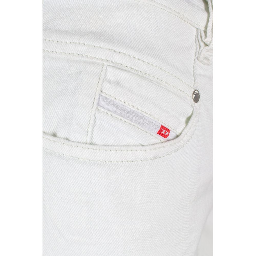 Diesel White Cotton Jeans &amp; Pant