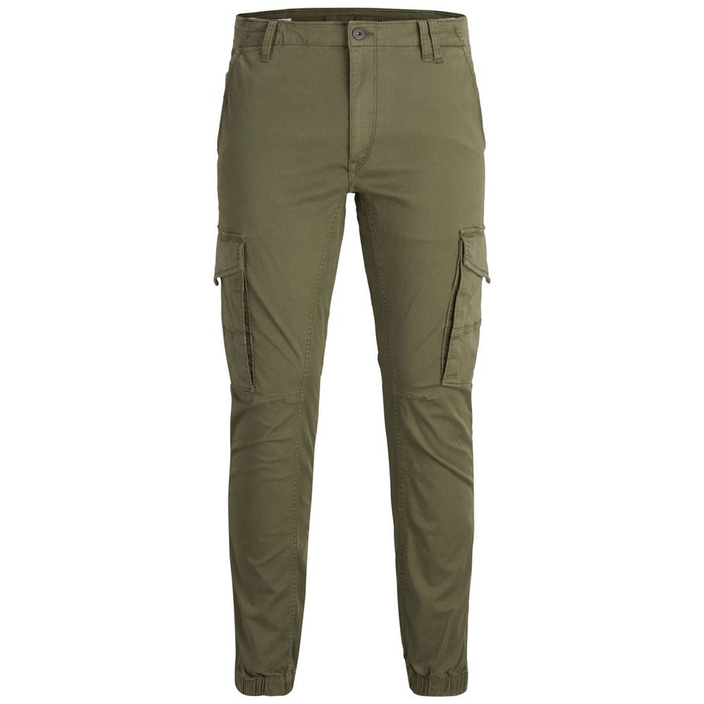 Jack Jones Green Cotton Jeans &amp; Pant