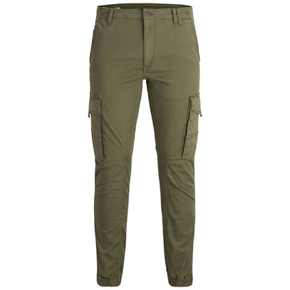 Jack Jones Green Cotton Jeans &amp; Pant