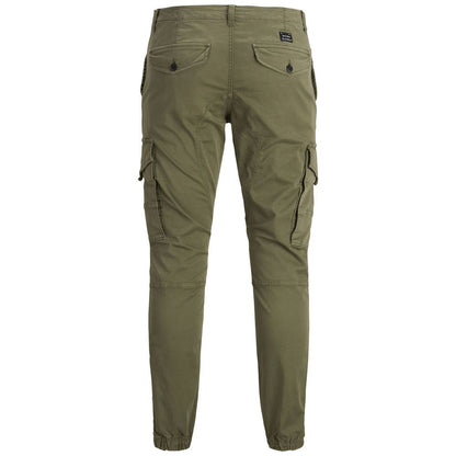 Jack Jones Green Cotton Jeans &amp; Pant