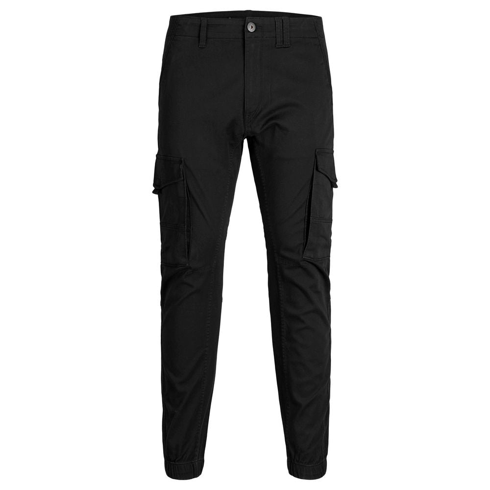 Jack Jones Black Cotton Jeans &amp; Pant