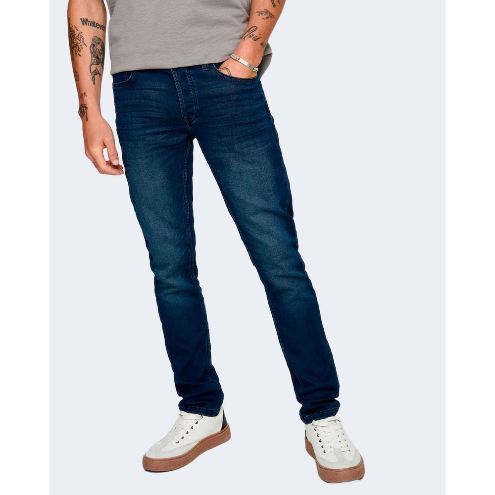 Only &amp; Sons Blue Cotton Jeans &amp; Pant