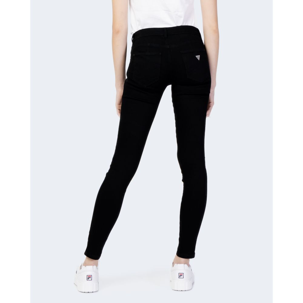 Guess Black Cotton Jeans &amp; Pant