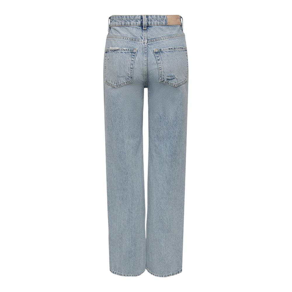 Only Light Blue Cotton Jeans &amp; Pant