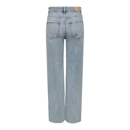 Only Light Blue Cotton Jeans &amp; Pant