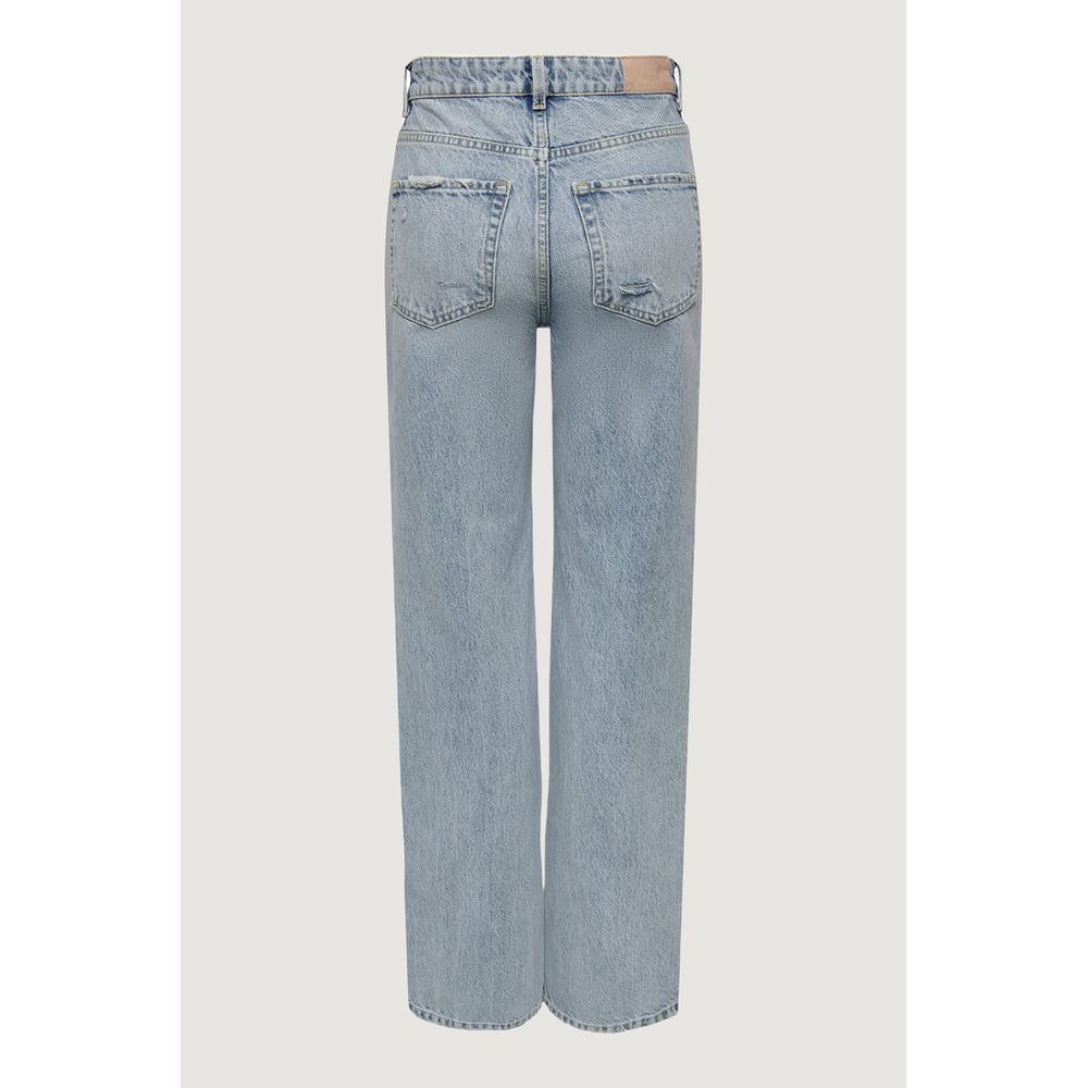 Only Light Blue Cotton Jeans &amp; Pant