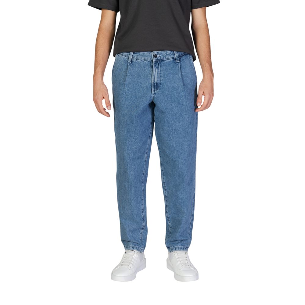 Jack Jones Blue Cotton Jeans &amp; Pant