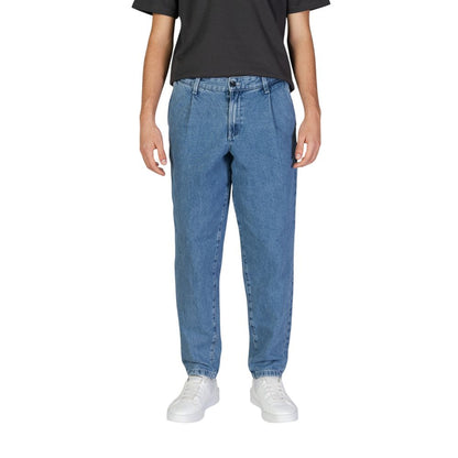 Jack Jones Blue Cotton Jeans &amp; Pant