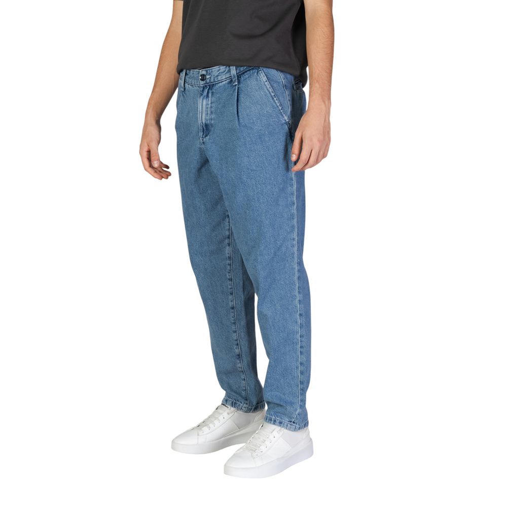 Jack Jones Blue Cotton Jeans &amp; Pant