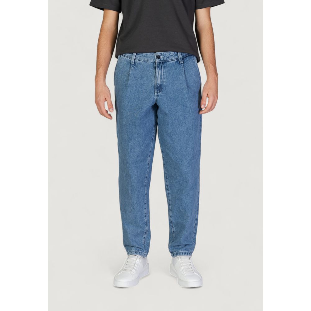 Jack Jones Blue Cotton Jeans &amp; Pant