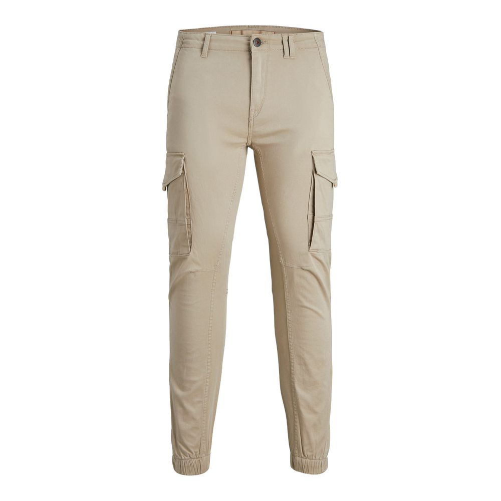 Jack Jones Beige Cotton Jeans &amp; Pant