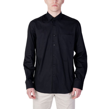 Alviero Martini Prima Classe Black Cotton Shirt