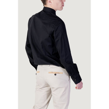 Alviero Martini Prima Classe Black Cotton Shirt