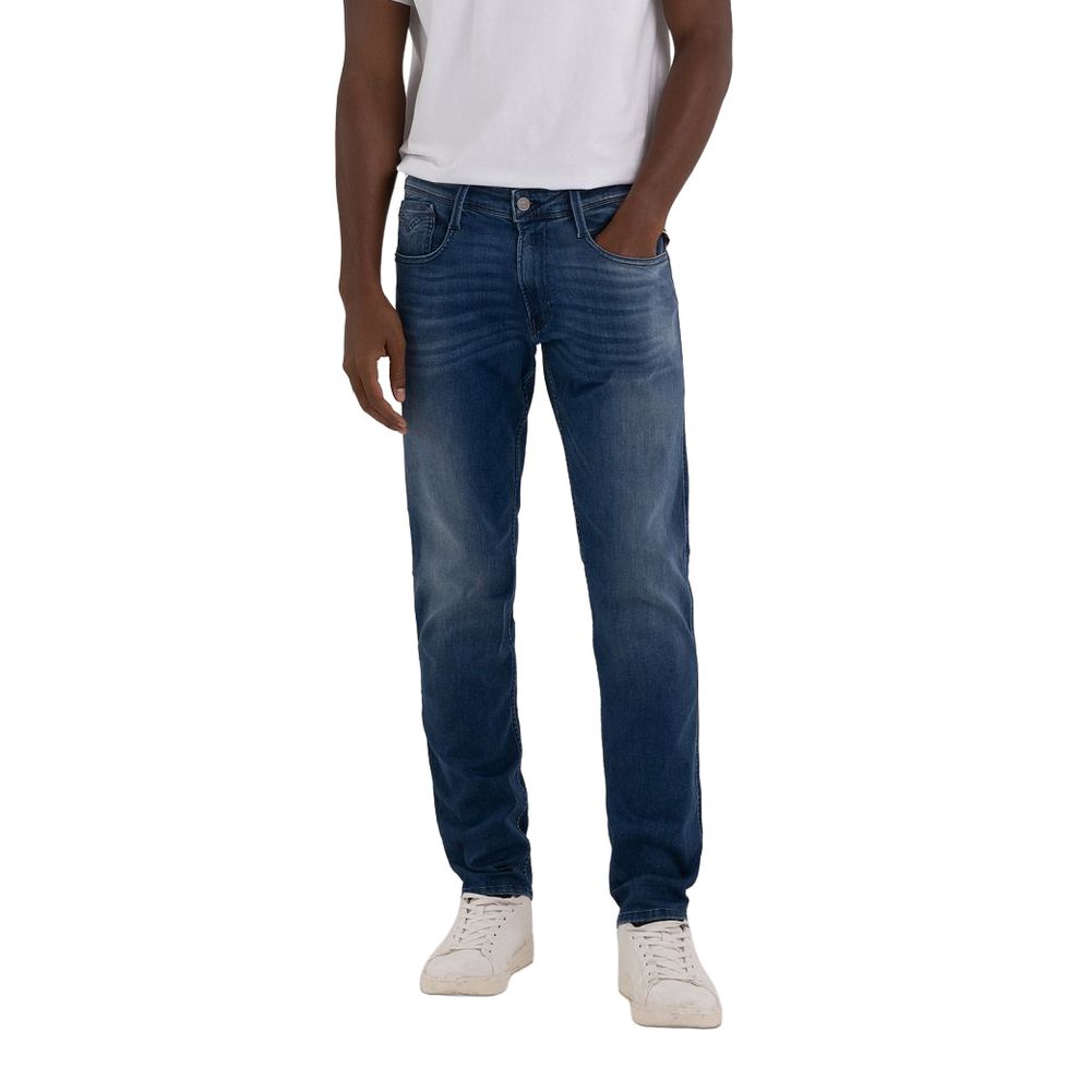 Replay Blue Cotton Jeans &amp; Pant