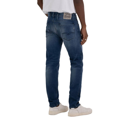 Replay Blue Cotton Jeans &amp; Pant