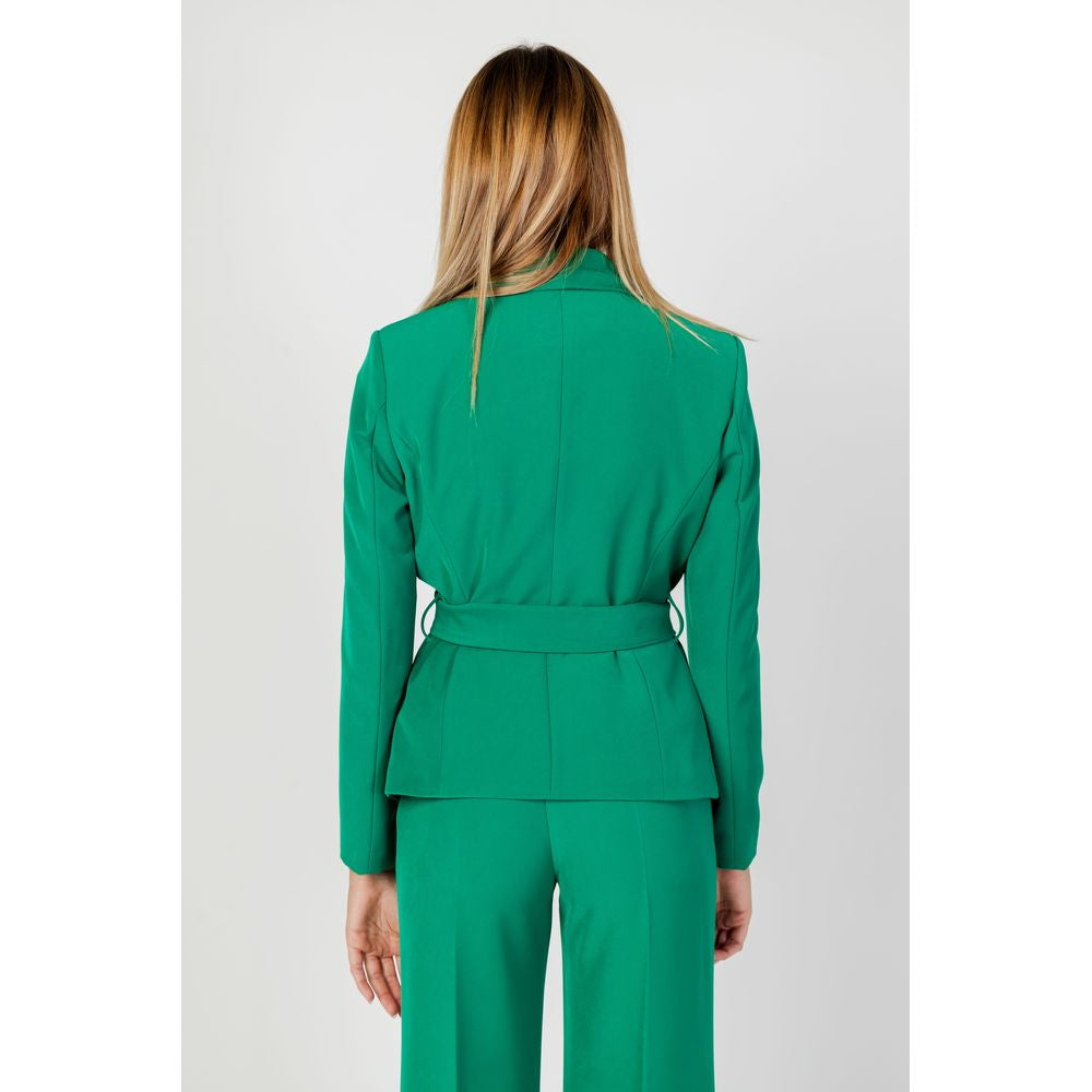 Sandro Ferrone Green Polyester Suits &amp; Blazer