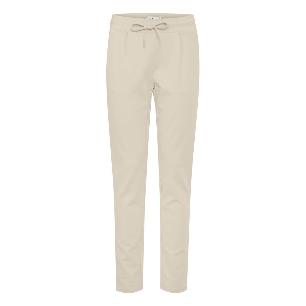 ICHI Beige Polyester Jeans &amp; Pant