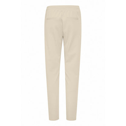 ICHI Beige Polyester Jeans &amp; Pant