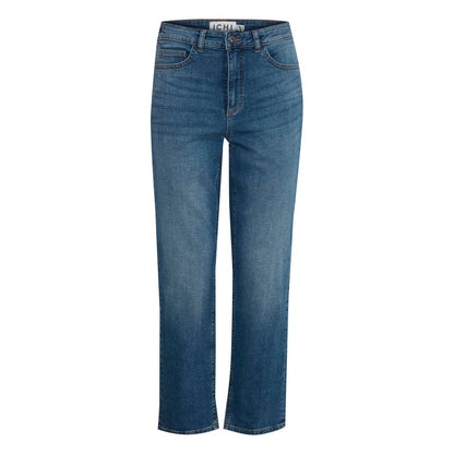 ICHI Blue Cotton Jeans &amp; Pant