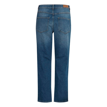 ICHI Blue Cotton Jeans &amp; Pant