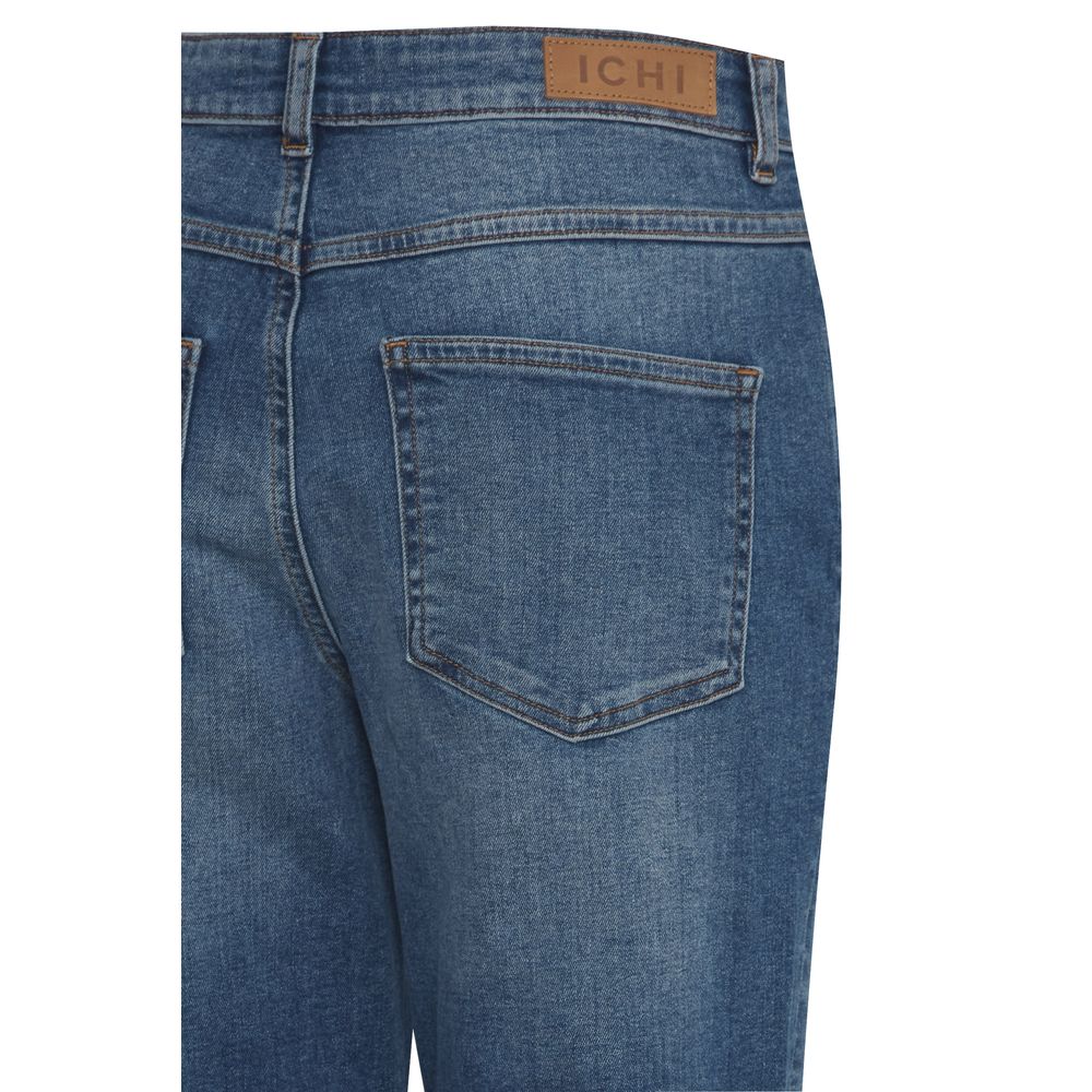 ICHI Blue Cotton Jeans &amp; Pant