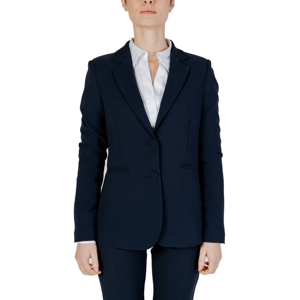 Sandro Ferrone Blue Polyester Suits &amp; Blazer