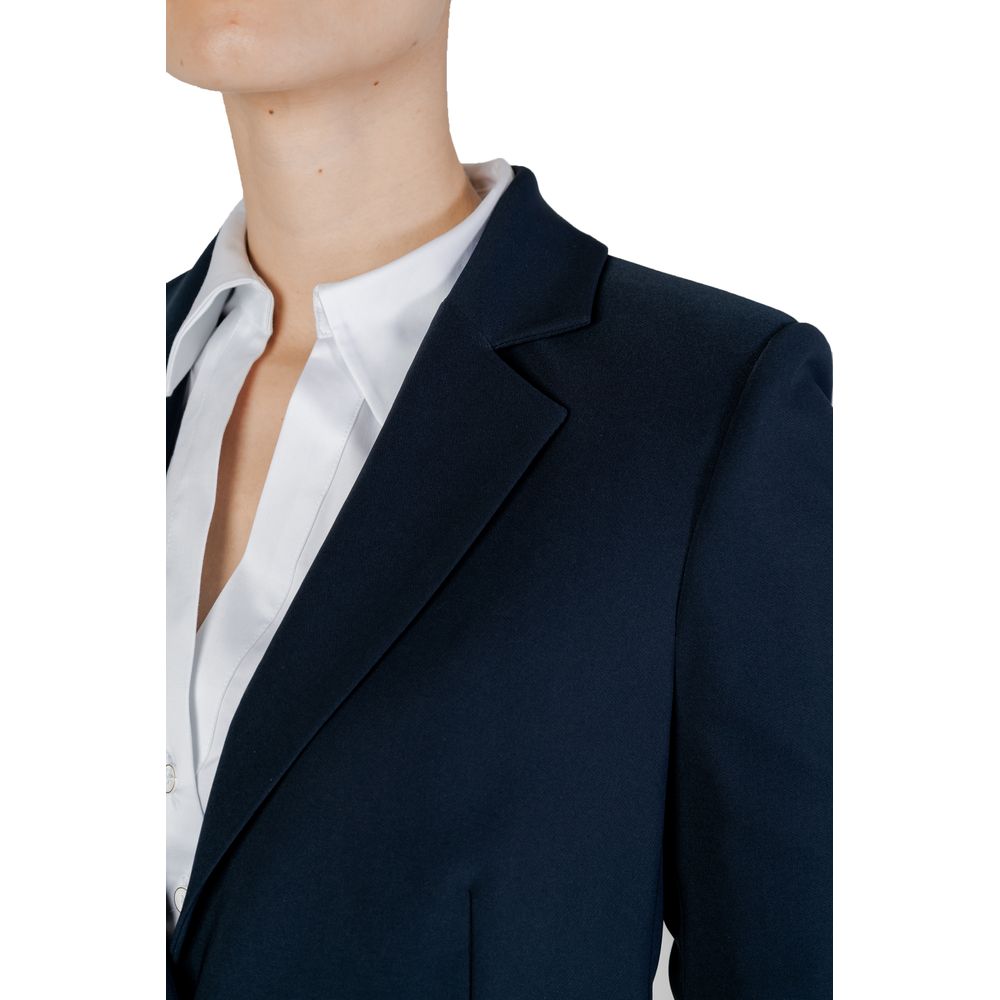 Sandro Ferrone Blue Polyester Suits &amp; Blazer