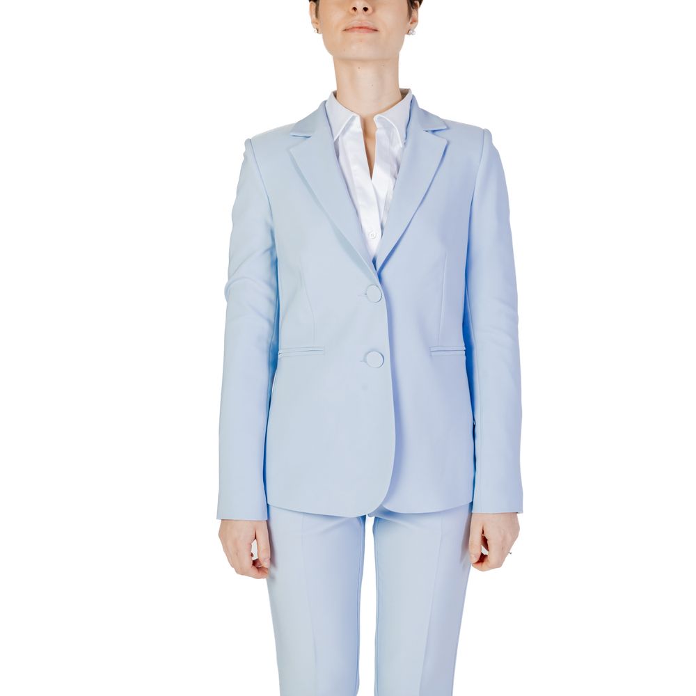 Sandro Ferrone Blue Polyester Suits &amp; Blazer