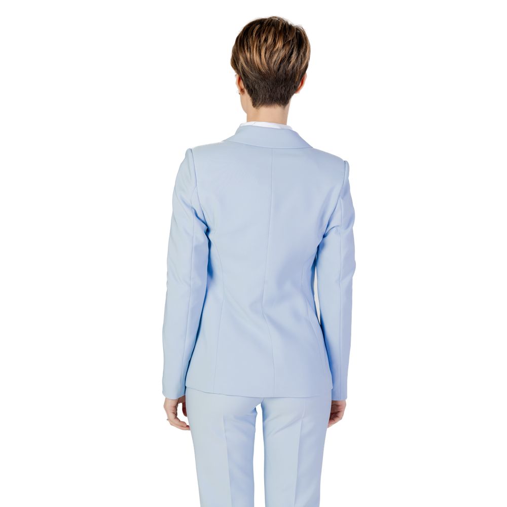 Sandro Ferrone Blue Polyester Suits &amp; Blazer