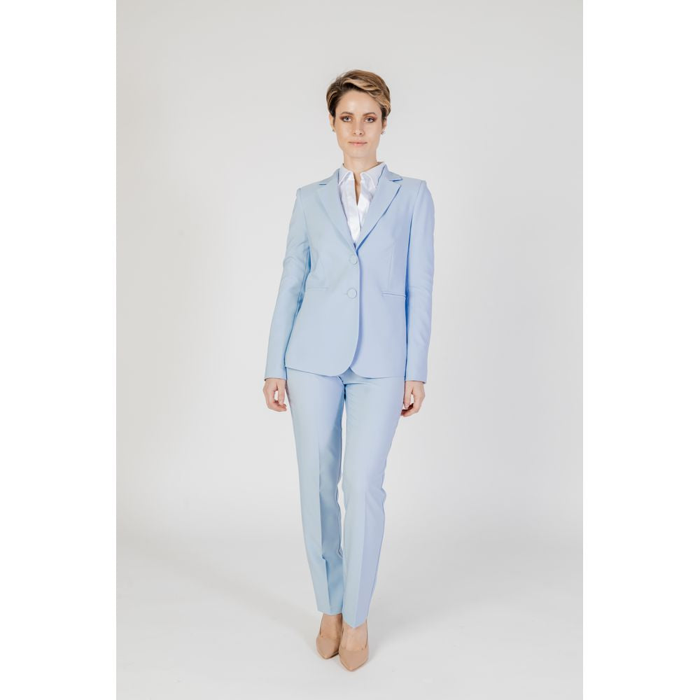 Sandro Ferrone Blue Polyester Suits &amp; Blazer