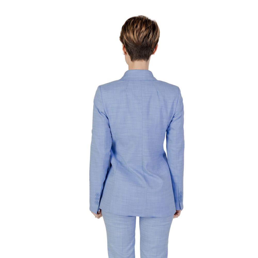 Sandro Ferrone Blue Viscose Suits &amp; Blazer