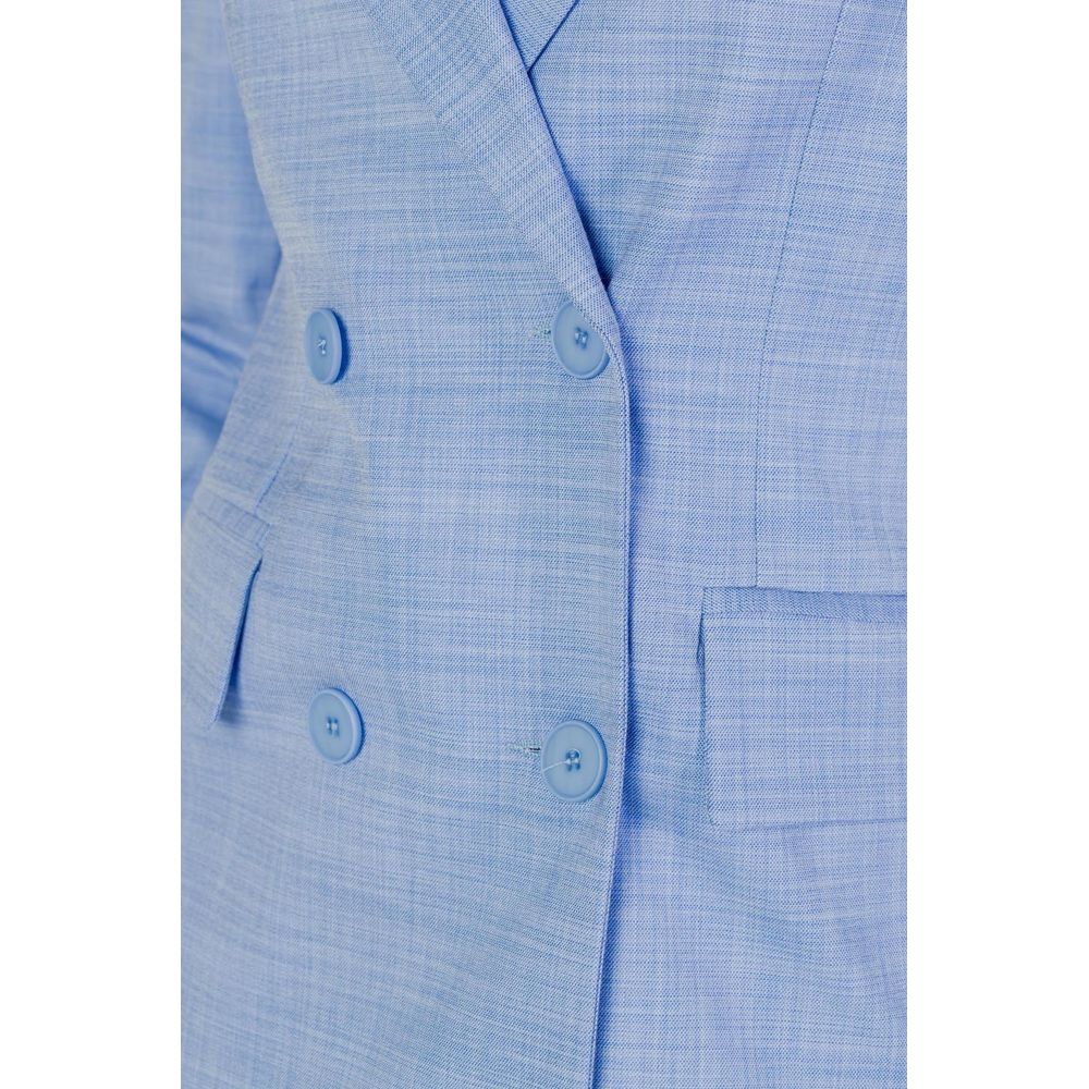 Sandro Ferrone Blue Viscose Suits &amp; Blazer