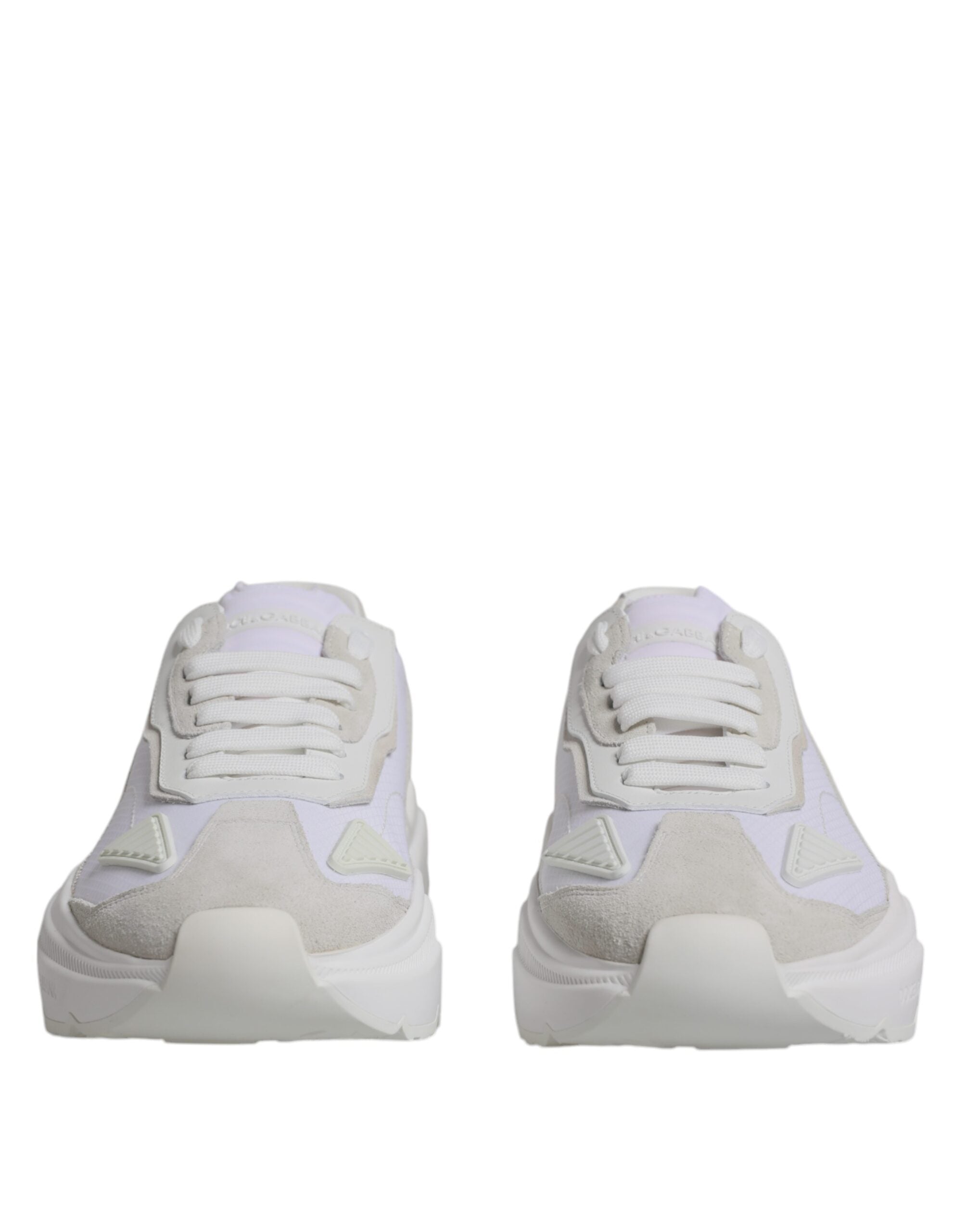 Dolce &amp; Gabbana White Leather Daymaster Low Top Sneakers Shoes