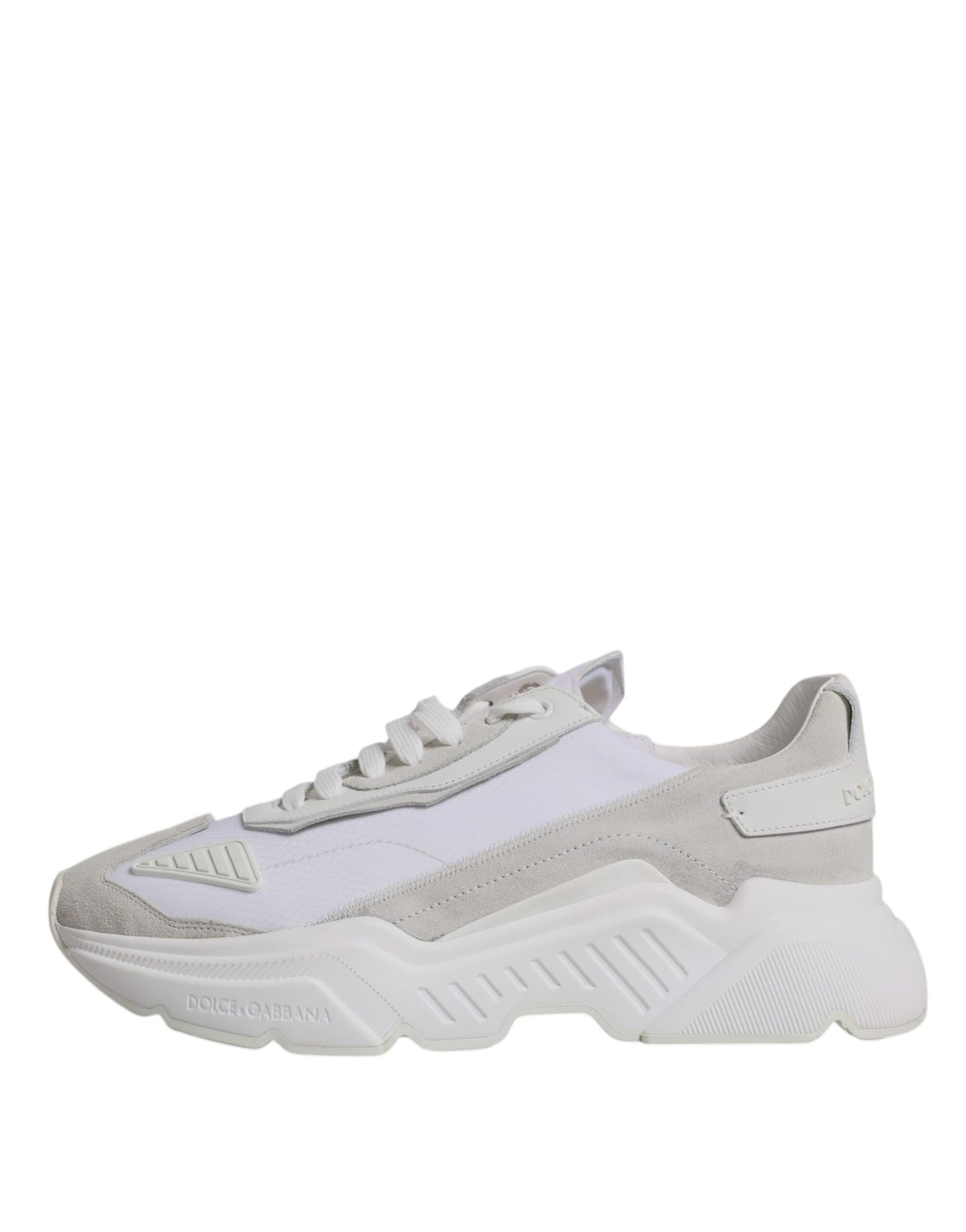 Dolce &amp; Gabbana White Leather Daymaster Low Top Sneaker Shoes