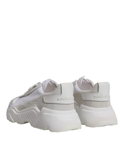 Dolce &amp; Gabbana White Leather Daymaster Low Top Sneakers Shoes