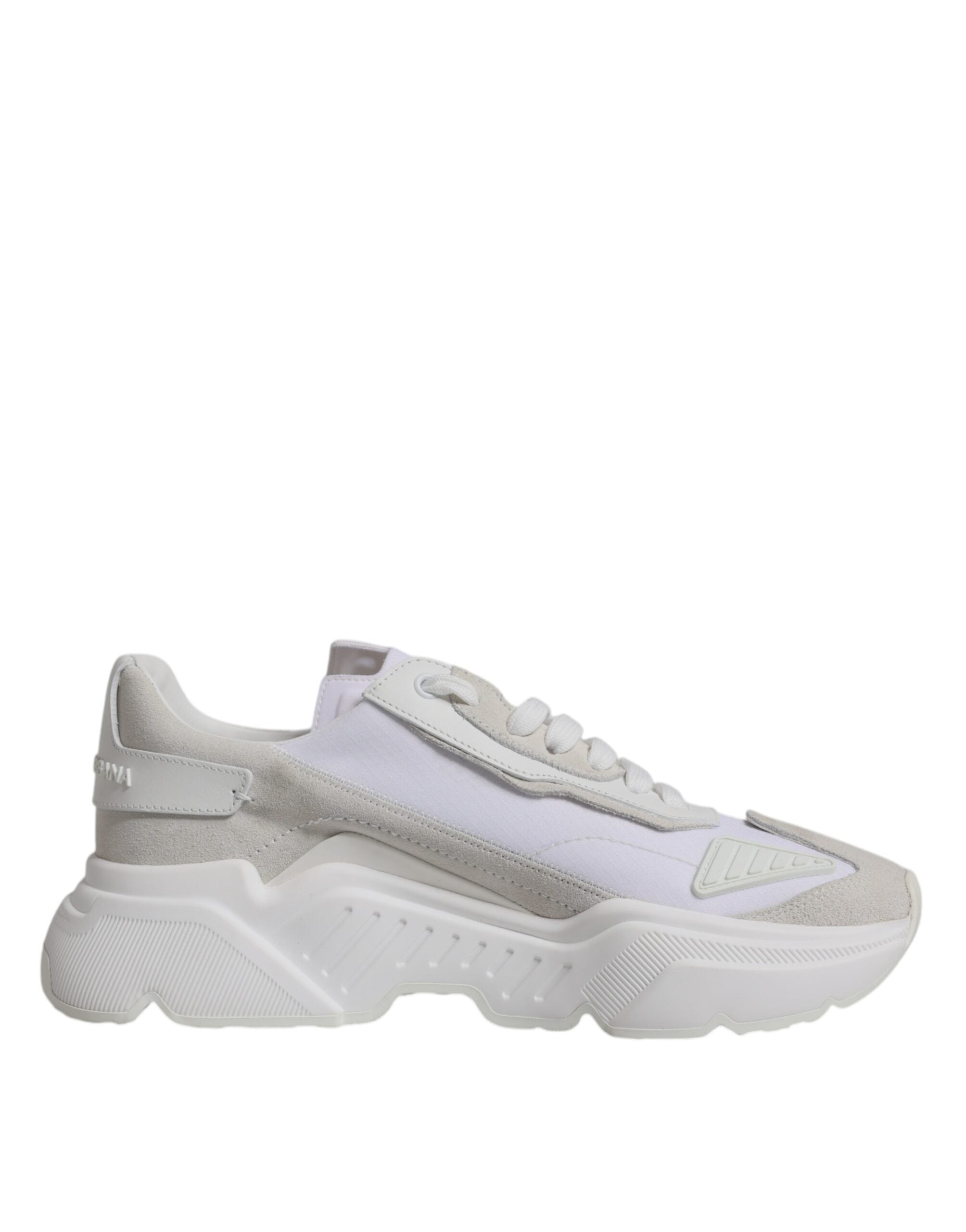 Dolce &amp; Gabbana White Leather Daymaster Low Top Sneakers Shoes