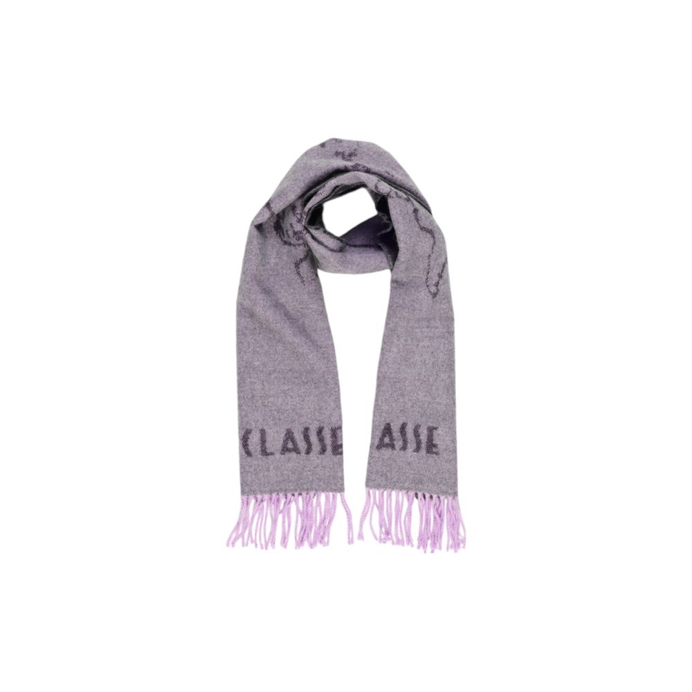 Alviero Martini Prima Classe Purple Polyacrylic Scarf