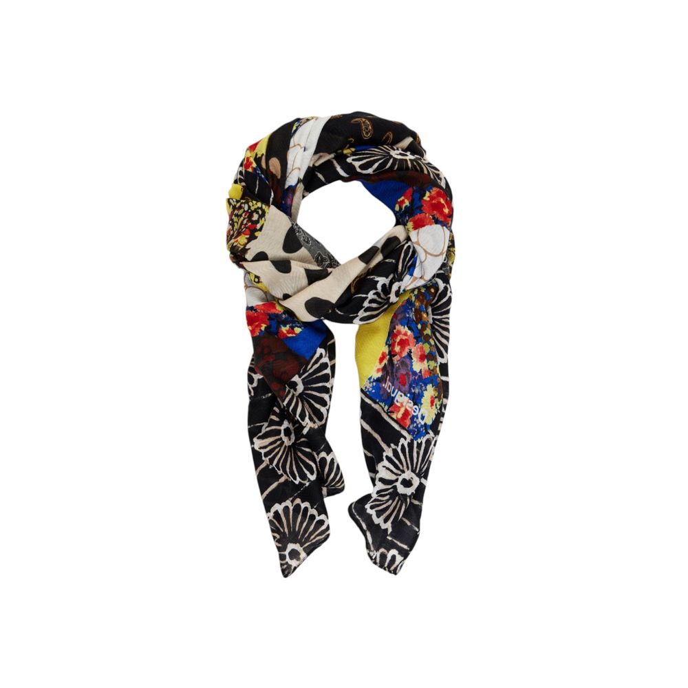 Desigual Blue Polyester Scarf