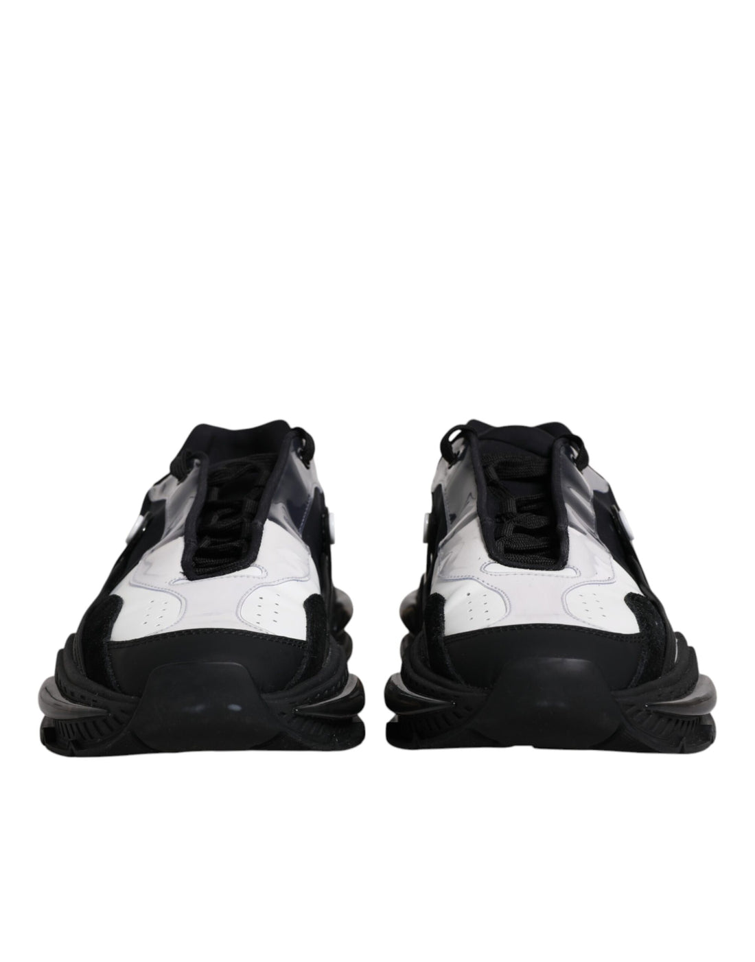 Dolce &amp; Gabbana Black White Airmaster Men Sneakers Shoes