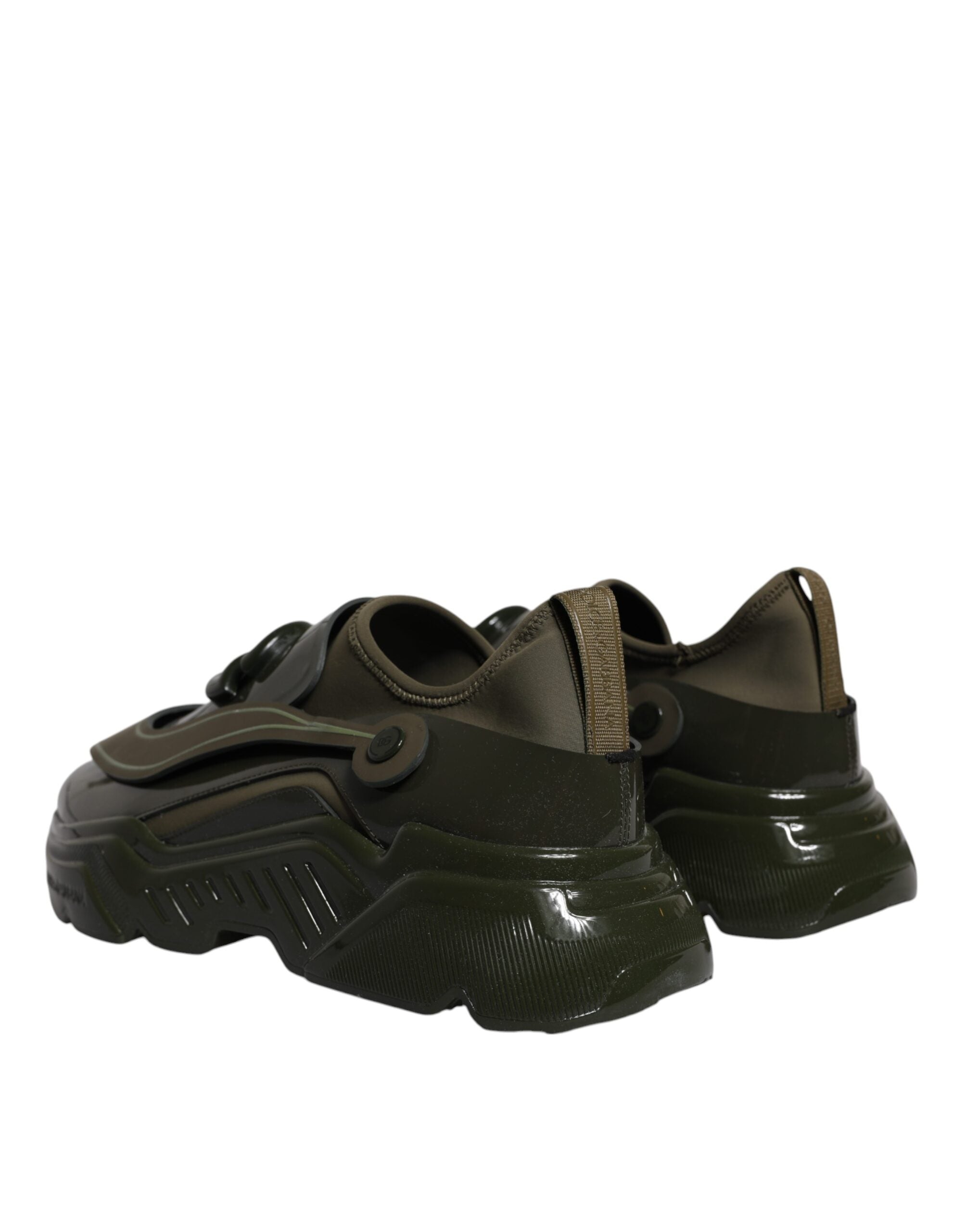 Dolce &amp; Gabbana Military Green DAYMASTER Men Sneakers Shoes